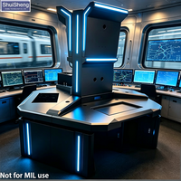 Console d'opérateur ferroviaire industrielle IEC61373 -40 ° Démarrage à froid pour application en armoire extérieure de type rail de piste