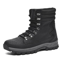 Bottes tactiques en PU respirantes à tige haute pour hommes et femmes, idéales pour l'entraînement en plein air et la randonnée