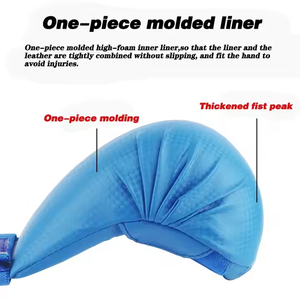 Yetişkin ve çocuk Karate & Sanda savaş eldiven DIY koruyucu donanım Fitness boks eğitim spor eldiven için - Product Image 4