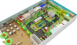 Attrezzatura Commerciale per Parco Giochi al Coperto per Bambini, Design Personalizzato, Casa Gioco per Giochi di Ruolo 'La Mia Città' - Product Image 3