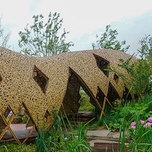 Bamboo Archway Landscape Decor Hollow Design Eco Friendly City Park Fencing Trellis Gates ZBJG-024 - Product Image 2