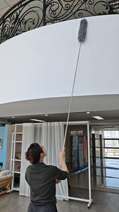 Kit de dépoussiérage en <span class=keywords><strong>microfibre</strong></span>, dépoussiéreurs lavables avec perche <span class=keywords><strong>télescopique</strong></span> pour nettoyer les plafonds, les ventilateurs, les meubles - Product Image 6