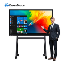 Écran LCD 4K OEM ODM d'usine, 65, 75, 86, 100, 110 pouces, tableau blanc interactif numérique à écran tactile, tableau intelligent
