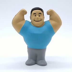 Balle anti-stress en mousse PU de haute qualité, écologique, en forme de dessin animé, avec logo personnalisé, cadeaux promotionnels, pour soulager les tensions musculaires - Product Image 1