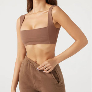 Top Deportivo Corto de Yoga para Mujer, Cuello Cuadrado, de Lujo, para Gimnasio y Entrenamiento, en Oferta - Product Image 3