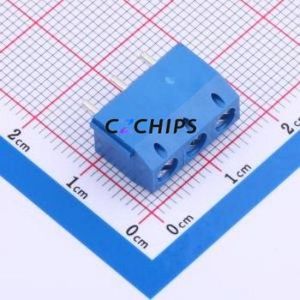 DG301-5.0-03P-12-00A(H) Screw Terminal Block Through hole Component (THT),P=5mm Connector 5mm Through Hole 3P 1 - Product Image 1