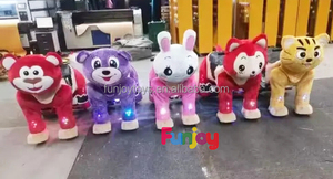 Trung Quốc Nhà Sản Xuất Trẻ Em Pin Hoạt Động Trung Tâm Mua Sắm Thỏ Sang Trọng Động Vật Đi Xe - Product Image 4