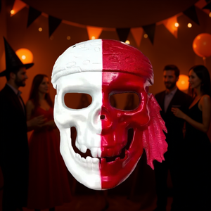 Masque de pirate crâne/squelette en différentes couleurs, costume de cosplay d'Halloween avec lumières LED pour fête et mascarade - Product Image 2
