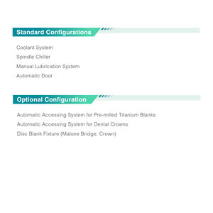 Centre d'usinage de fausses dents de machine de prothèses dentaires verticales à 5 axes de bureau <span class=keywords><strong>VMC</strong></span> à ultrasons léger - Product Image 4