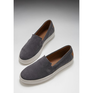 Zapatillas sin cordones, gamuza gris pizarra - Product Image 6