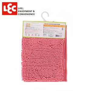 Tapis de bain LEC 40x60cm absorbant et antidérapant pour la salle de bain à domicile, rectangulaire, couleur unie, style minimaliste, lavable à l'eau - Product Image 4