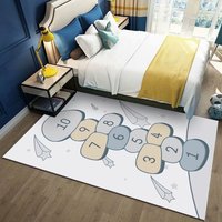 Tapis de chevet rectangulaires pour chambre d'enfant, imprimés en 3D, faits à la main et à la machine, mignons, doux, antidérapants et rembourrés