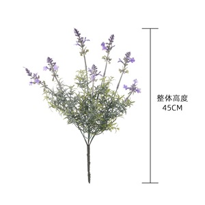 CallaFloral Ramo de Flores Artificiales de Lavanda, Plástico Morado, Decoración para Interiores, Manualidades para Bodas - Product Image 4