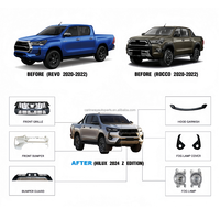 Kit carrosserie Revo Rocco 20-22, mise à niveau 24Hilux Z Edition, pare-chocs avant, lifting, calandre pour Toyota Hilux Revo Rocco 2021 2022