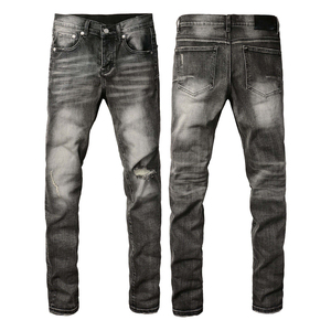 <span class=keywords><strong>Jeans</strong></span> di Marca di Lusso di Alta Qualità, <span class=keywords><strong>Jeans</strong></span> <span class=keywords><strong>Elasticizzati</strong></span> Strappati Stile Hip Hop, <span class=keywords><strong>Jeans</strong></span> Streetwear da <span class=keywords><strong>Uomo</strong></span> - Product Image 5