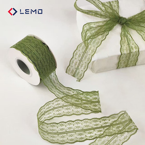 Nastro <span class=keywords><strong>in</strong></span> <span class=keywords><strong>Pizzo</strong></span> Multifunzionale <span class=keywords><strong>in</strong></span> Poliestere Non Elastico per Bordi di Abbigliamento, Bouquet di Fiori e Confezioni per Torte - Product Image 2
