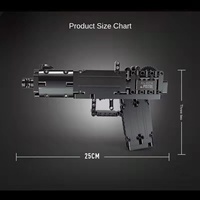 14008 Juego de Bloques de Construcción Educativos de Plástico ABS, Pistola Automática, Rifle, Francotirador, Modelo de Arma de Juguete para Edades de 8+ Años, Escala 1:72