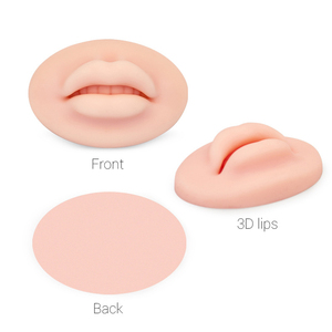 Bloque de silicona 5D reutilizable para práctica de microblading, piel sintética europea sólida para labios, para entrenamiento de PMU, tatuaje y maquillaje permanente para principiantes. - Product Image 5
