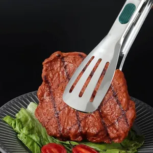Nouvelles pinces alimentaires en acier inoxydable pour barbecue, viande, salade, pain, pince de buffet antidérapante, outils de cuisine, gadgets de cuisine - Product Image 4