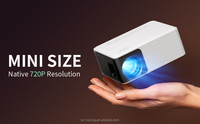 Nouveau projecteur LED mini N2 blanc 100 lumens portable pour HDMI, home cinéma, vidéoprojecteur pour enfants - Économique