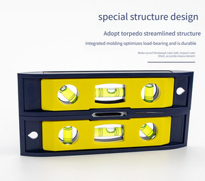 2025 nouveau 23cm 3 bulle Mini poche Portable règle de niveau magnétique torpille règle d'équilibre Micro mesure niveau à bulle produit - Product Image 4