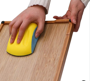 6 Inch Hand Sanding <strong>Block</strong> Hand <strong>Sander</strong> Handle Hand Grinding <strong>Block</strong> Foam <strong>Flexible</strong> Rubber Sanding <strong>Block</strong> for Abrasive Tools - Product Image 6