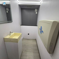 Maison Conteneur Préfabriquée Portable Personnalisée de 20 pieds et 40 pieds pour Toilettes Modernes et Luxueuses, Salle de Change pour Bébé