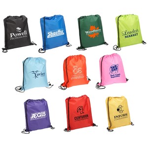 Cheap Promotional Drawstring Bags Customized Pattern Backpack Custom Sports Polyester Drawstring Backpack Bag