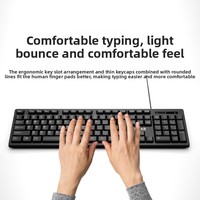 Ensemble clavier et souris filaire étanche 104 touches USB Plug and Play pour ordinateur de bureau professionnel – Vente en gros
