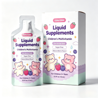 Bevanda Multivitaminica per Bambini in Bustina da 15ml, Produzione GMP, OEM ODM, Formula, Gusto e Confezione Personalizzabili, Multivitaminico Liquido per Bambini