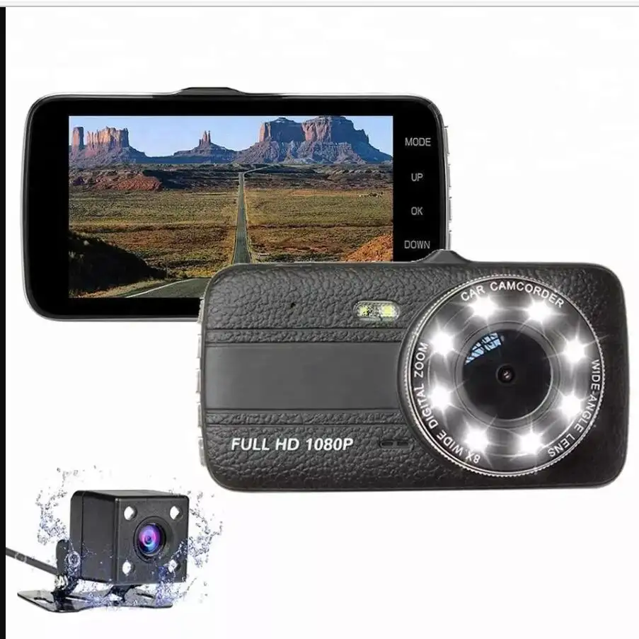 SE16 Camera Hành Trình Ô Tô Thông Dụng 4 Inch HD Cảm Biến G Với Ống Kính Kép Góc Nhìn 1080P 140 Độ Tích Hợp 1080P FHD Dash Ca