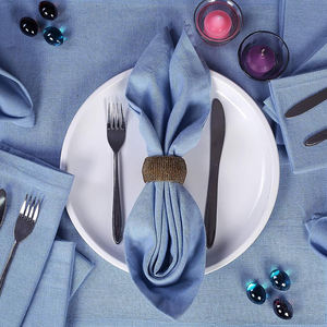 Serviettes en lin jetables luxueuses Housses de chaise Style classique fait main Personnalisable pour la salle à manger Restaurant Mariages Utilisation en avion - Product Image 6