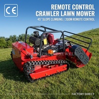 Mesin Pemotong Rumput Remote Control Crawler Bersertifikasi CE EPA untuk Lahan Perkebunan Karet dan Lereng