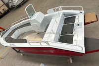 Bateau de pêche à console centrale sans fil pour 4 personnes, bon marché, en haute mer, avec moteur hors-bord, GPS, bateau électrique pour surfeur