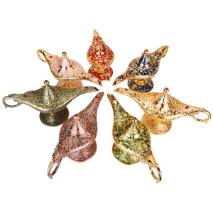 Nuevo regalo <span class=keywords><strong>de</strong></span> Rusia, lámpara mágica <span class=keywords><strong>de</strong></span> Aladino, hojalata, artesanías europeas Retro, esmalte <span class=keywords><strong>de</strong></span> aleación, lámpara <span class=keywords><strong>de</strong></span> deseos <span class=keywords><strong>de</strong></span> diferentes colores, adornos artesanales - Product Image 5