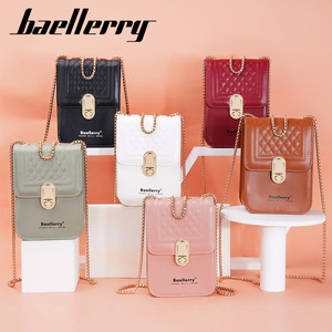 Sac à téléphone pour femme Baellerry, vertical, carré, avec fermoir à boucle, sac bandoulière à chaîne, léger, pour un usage quotidien - Product Image 4