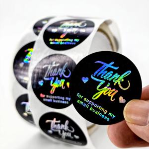 Producto personalizado diseño privado pegatinas personalizadas impermeable redondo embalaje etiqueta <span class=keywords><strong>vinilo</strong></span> adhesivo impresión logo pegatina rollos - Product Image 1