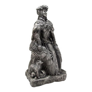 Statue <span class=keywords><strong>de</strong></span> déesse viking Freya en résine réaliste WeiVista, thème <span class=keywords><strong>de</strong></span> l'amour, finition pierre, mythologie nordique, décoration intérieure - Product Image 3