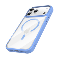 Étui de téléphone magnétique puissant pour iPhone 18 Pro Max, coque en acrylique pour iPhone 18 Pro, touches de caméra en aluminium, logo personnalisé, emballage LM053