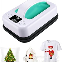 Presse à Chaud Portable Mini 5x7 Pouces pour Sublimation, Transfert Thermique Manuel pour T-shirts, Chaussures, Sacs Fourre-tout, Chapeaux, Artisanat DIY, Impression de Logos