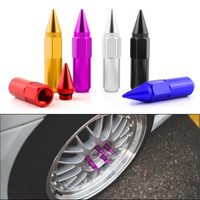 20 écrous de roue universels pour voiture M12*1.5 M12*1.25 en aluminium, 60 mm, avec pointe, accessoires de tuning pour voiture