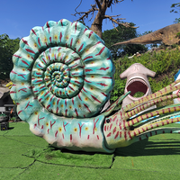 Modèle d'ammonite simulé Animatronic Animaux marins anciens