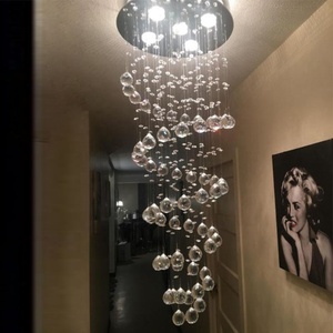 Lámpara colgante de lujo para sala de estar, <span class=keywords><strong>panel</strong></span> de techo led moderno de cristal, luz de araña para Hotel - Product Image 4