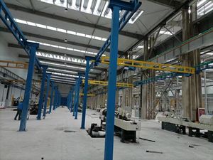 Para nueva condición Motor de grúa rígida de pie pequeño 12m Altura de elevación 1000kg Capacidad Estante combinado Manejo de materiales - Product Image 3