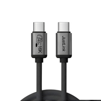 Cable de Carga Rápida USB4.2 de 240W, 16K60hz, 8k120hz, 80Gbps, Tipo-C a Tipo-C, con Revestimiento de Nailon, Suministro Directo de Fábrica, OEM, ODM