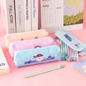Cartoon Pencil Case Zipper Closure Digital Printing Cute Animal Design For Kids School <b>Stationery</b> <b>Gift</b> - Product Image 1