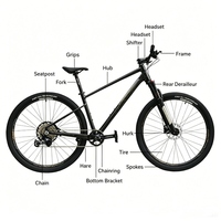 Bicicleta de Montaña FLM GALAXY de Aluminio, 29/27.5, 12 Velocidades, Frenos Hidráulicos, Horquilla de Aire, Neumáticos CST, Todoterreno, Bicicleta Montana