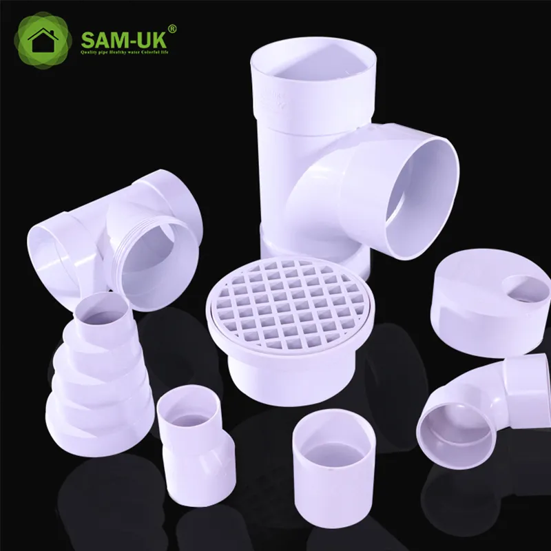 SAM-UK pvcu pipe fittings Australia standard waste water system pvc water hdpe pipe price list fitting