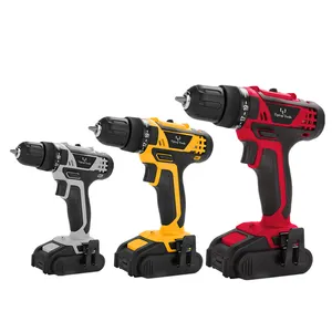 BSCI Fábrica Best Selling Barato 18 Volts 20 Volts Bateria De Lítio Compact Handheld 2 Velocidade Cordless Screw Driver Drill Set