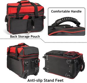 Bolsa de lona para bolas de bolos, duradera, extra grande, para gimnasio, bolsa de viaje con ruedas - Product Image 4